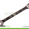 Klucz płasko-oczkowy 24 mm z grzechotką 72 zęby standard ASME B107-2010 Waryński