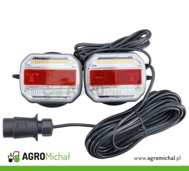 ZESTAW LAMP TYLNYCH NA MAGNES PRZEWÓD 12 mb