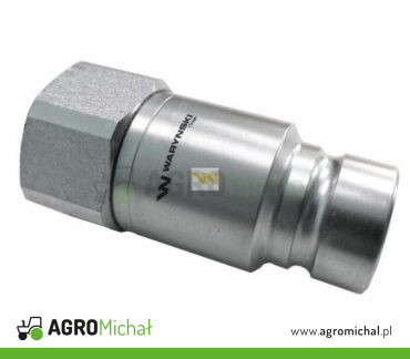 Szybkozłącze hydrauliczne suchoodcinające wtyczka G3 4 BSP gwint wewnętrzny ISO16028 Waryński