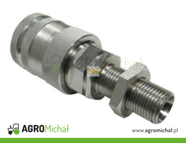 Szybkozłącze hydrauliczne gniazdo long M18x1.5 gwint zewnętrzny EURO PUSH-PULL (9100818GL) (ISO 7241-A) Waryński