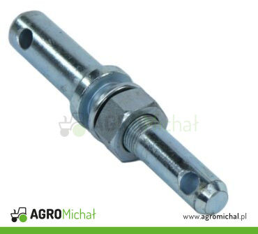 Sworzeń łącznika dolnego, dwustronny fi-28 mm, fi-22 mm, gwint M24x2, kat. 1 2, Trójpunktowy układ zawieszenia TUZ; 08019 Lift AGRO