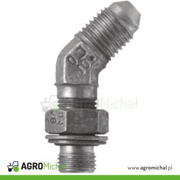 KOLANKO M10X1 - 1 2M -20 Z PRZECIWNAKRĘTKĄ KĄT 45st 81528198