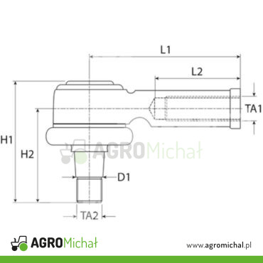 PRZEGUB KULOWY M18 55mm VA351939 54/495-303