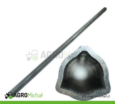 Rura trójkątna wewnętrzna 45x4mm długość 147,4 cm, do wałów X Kardan o długości 1610mm