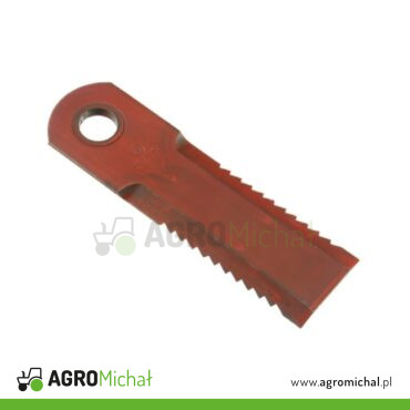 NÓŻ SIECZKARNI ZĘBATY 175X50X4,5 Z TULEJKĄ 7mm 610190024AGV B126564