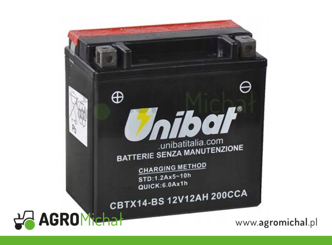 AKUMULATOR 12V 12AH 12AH 12V UCBTX14-BS12V