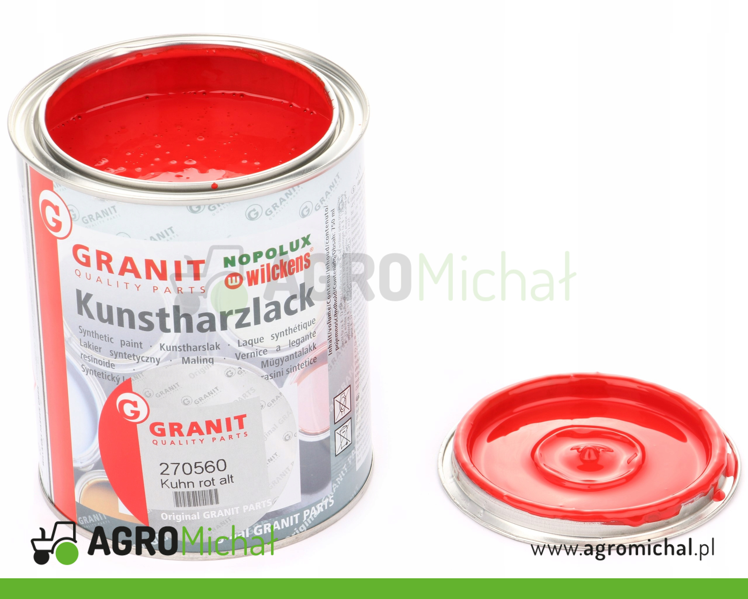 LAKIER CZERWONY KUHN STARSZY 1L