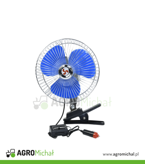WENTYLATOR 12V OBROTOWY 8 CAL
