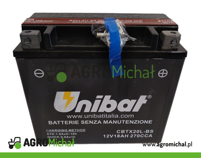 AKUMULATOR 18AH 12V UNIBAT UCBTX20L-BS