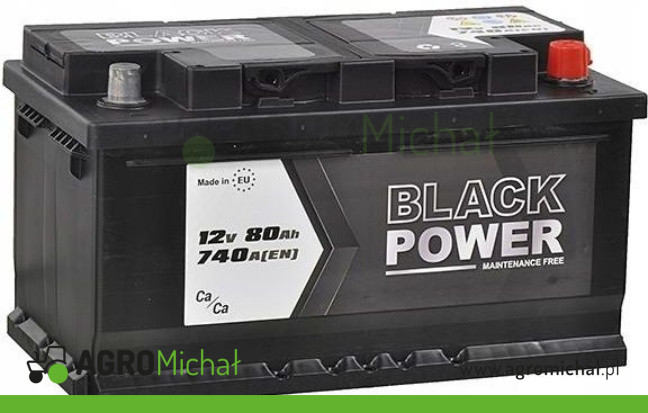 AKUMULATOR 80AH BLACK POWER