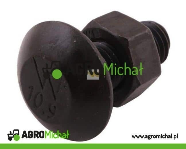 Śruba kpl. płużna grzybkowa podsadzana M12x30 mm kl.10.9 Lemken Smaragd