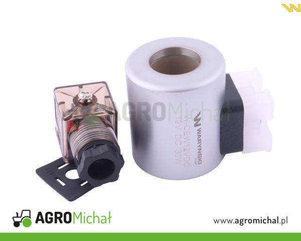 Cewka dzielnika elektrozaworu W-E38DVS6/2. W-E12DVS6/2  12V DC 30W Waryński