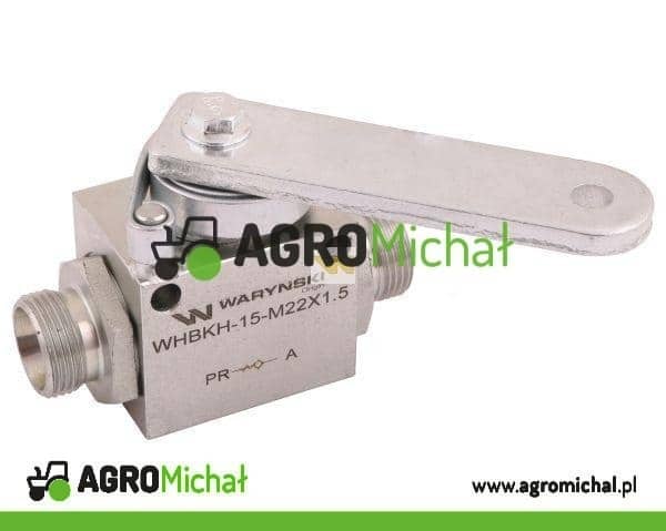Zawór odcinająco-zwrotny (ogranicznik posuwu/skoku) 2/2 M22x1.5 15L z otworami mocującymi 350 bar Waryński