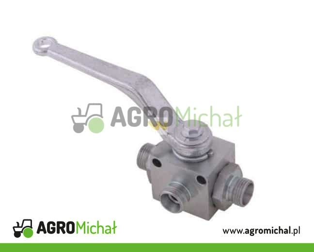 ZAWÓR KULOWY HYDRAULICZNY 3-DROGÓWY M18X1,5