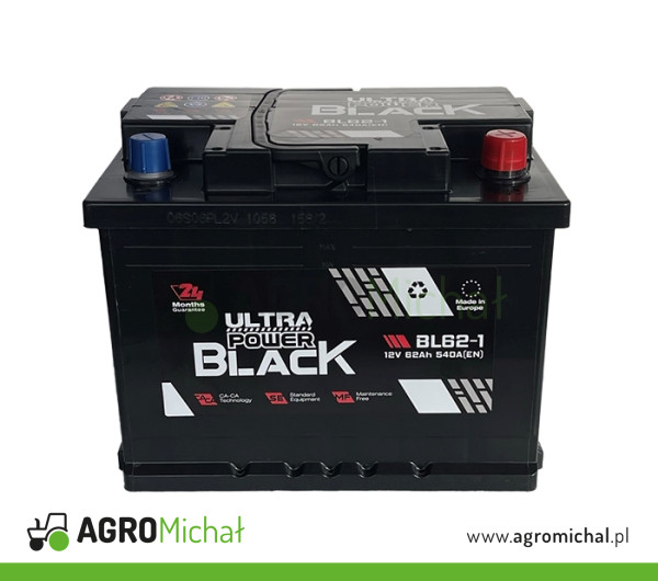 AKUMULATOR 62AH BLACK POWER
