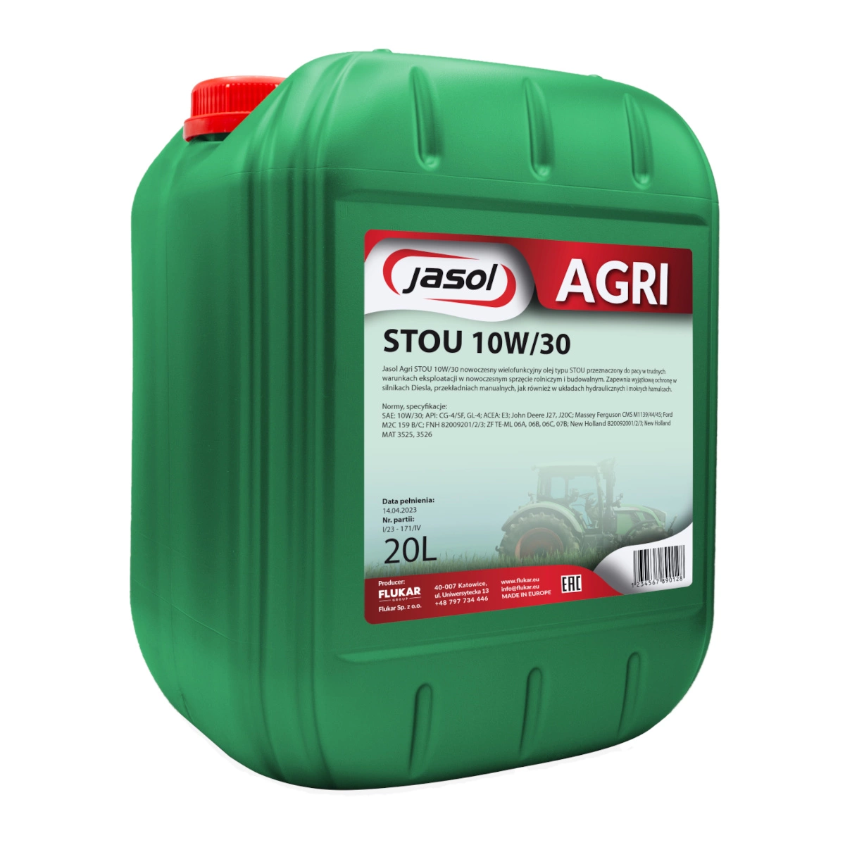 AGRI UTTO 10W30 20L JASOL