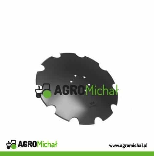 Talerz uzębiony Z-10 fi 560 mocowanie 6/120 grubość 4 mm stal borowa WARYŃSKI R