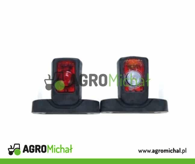 Lampa obrysowa boczna LED róg, 12-24V - PARA