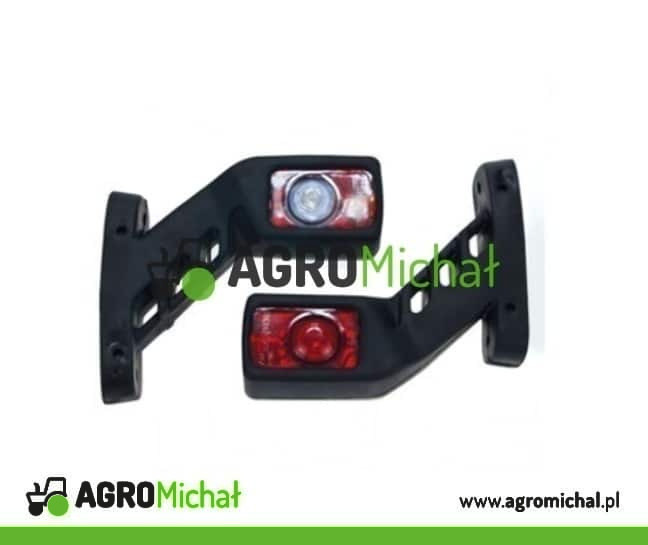 Lampa obrysowa boczna róg LED, 12-24V - PARA