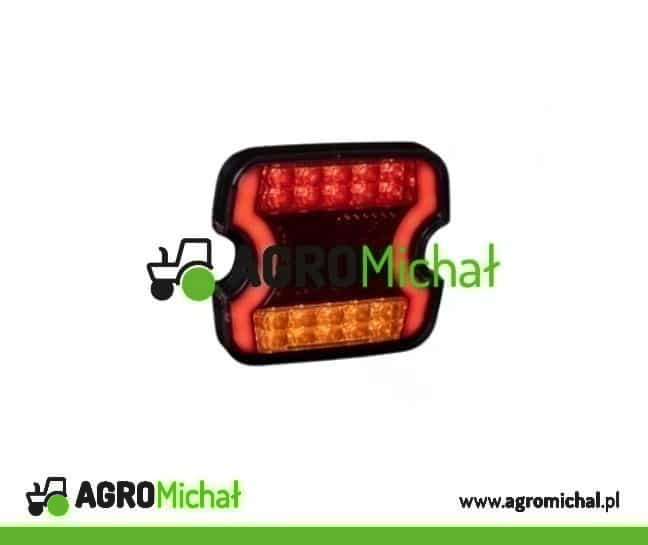 Lampa tylna zespolona LED, prawa, 10-30V, kwadratowa, 3 funkcje 2