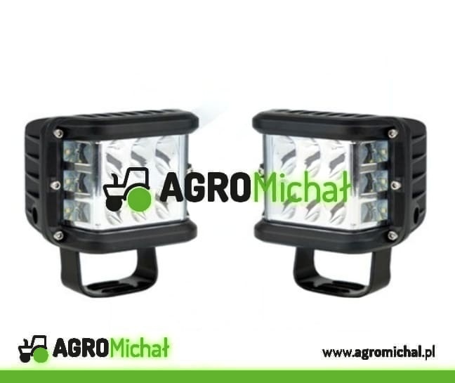 Lampy robocze 12 LED CREE doświetlenie zakrętów 36W - para