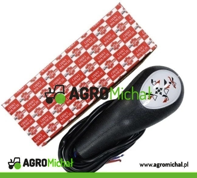 Rękojeść dźwigni joysticka z przyciskiem, pasuje do: Ładowacz Tur; 6019R Univversal