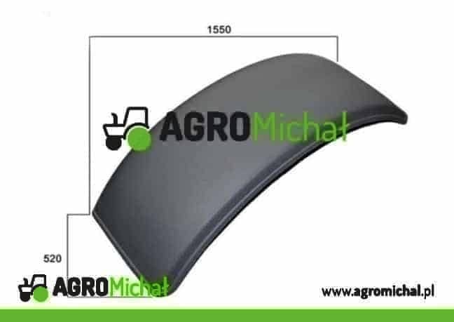 BŁOTNIK PLASTIKOWY PRZEDNI 520X1550 AGH1550X520 2522-8403014