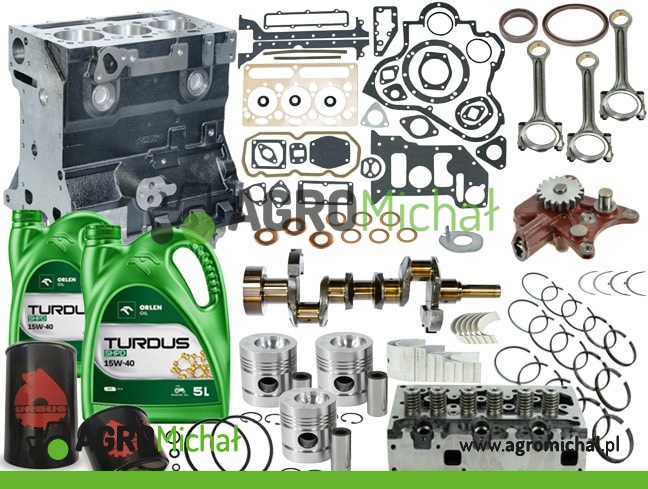 Zestaw naprawczy silnika z blokiem MF3 Ursus 3512 2812 Massey Ferguson 235 255