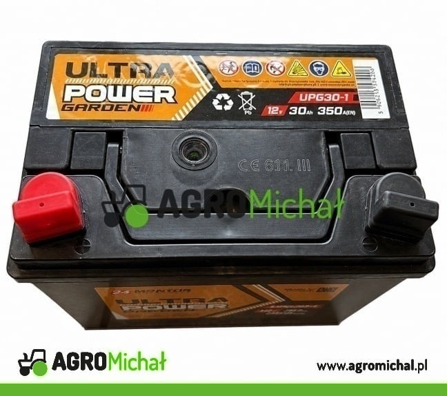 AKUMULATOR 30AH 12V ULTRA POWER GARDEN PRAWY -