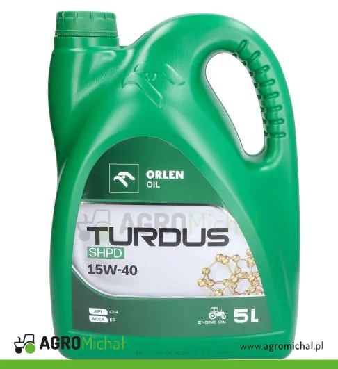 Zestaw olej silnikowy (turdus shpd 5l) x 2 + Filtr oleju x 1 szt